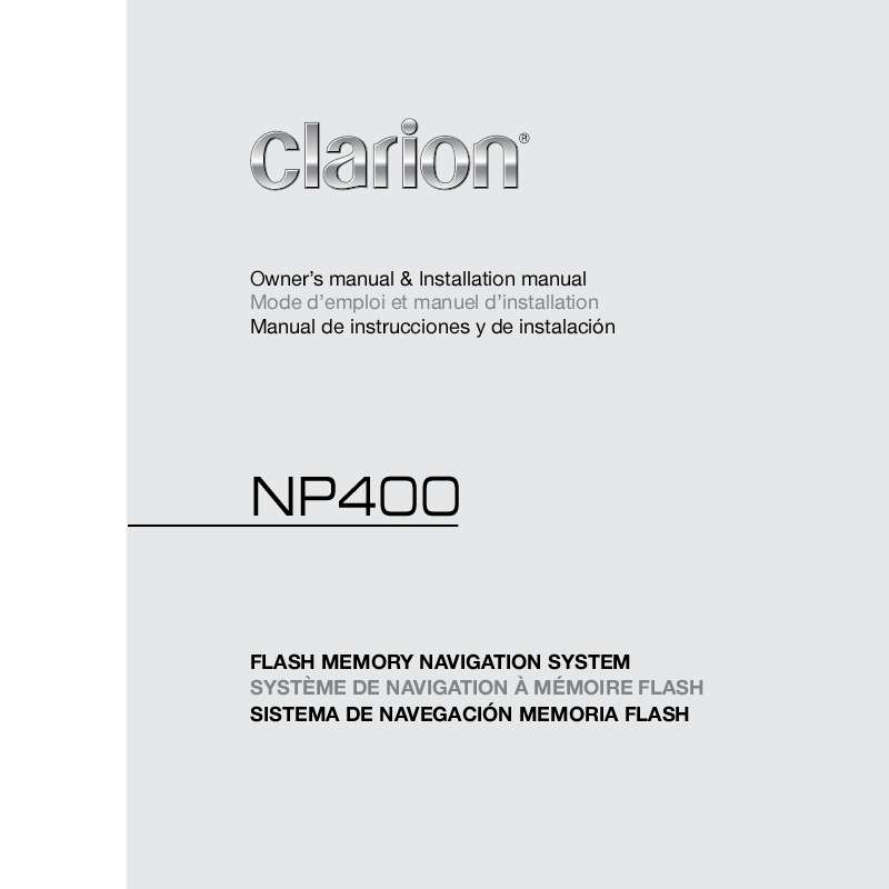 Guide utilisation CLARION NP400  de la marque CLARION