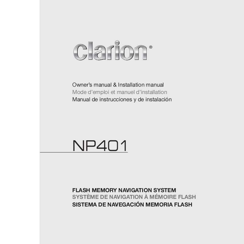 Guide utilisation CLARION NP401  de la marque CLARION