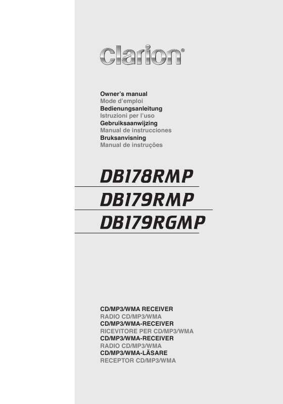 Guide utilisation CLARION DB178RMP  de la marque CLARION