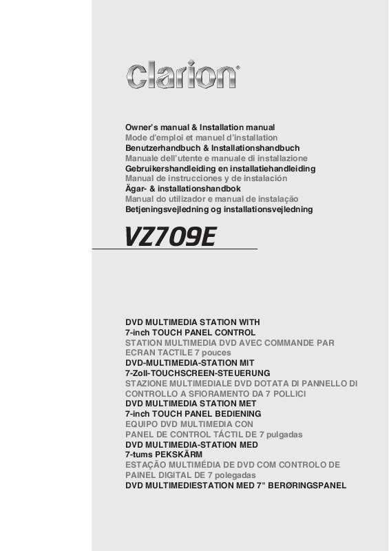 Guide utilisation CLARION VZ709E  de la marque CLARION