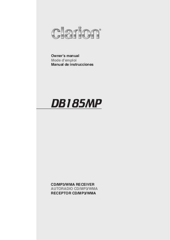 Guide utilisation CLARION DB185MP  de la marque CLARION