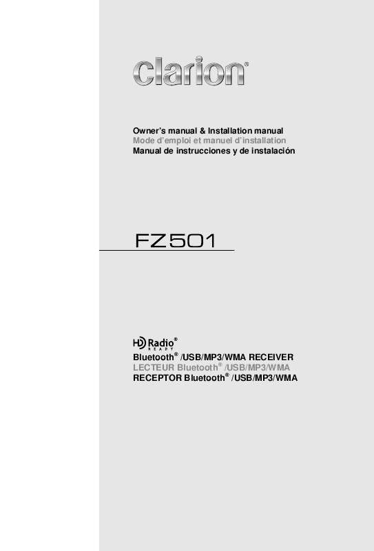 Guide utilisation CLARION FZ-501  de la marque CLARION