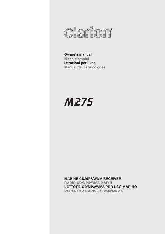 Guide utilisation CLARION M275  de la marque CLARION
