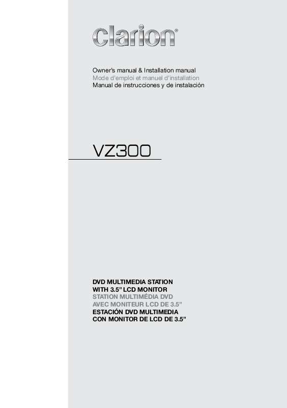 Guide utilisation CLARION VZ300  de la marque CLARION