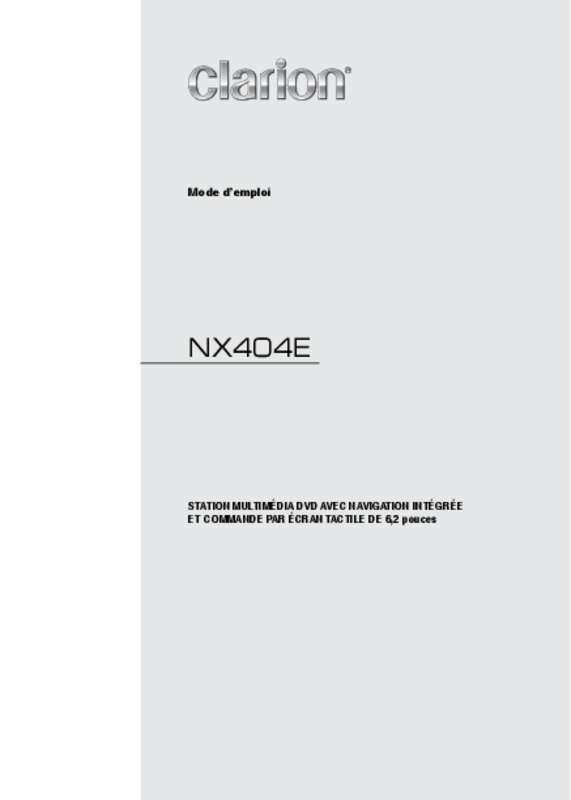 Guide utilisation CLARION NX404E  de la marque CLARION