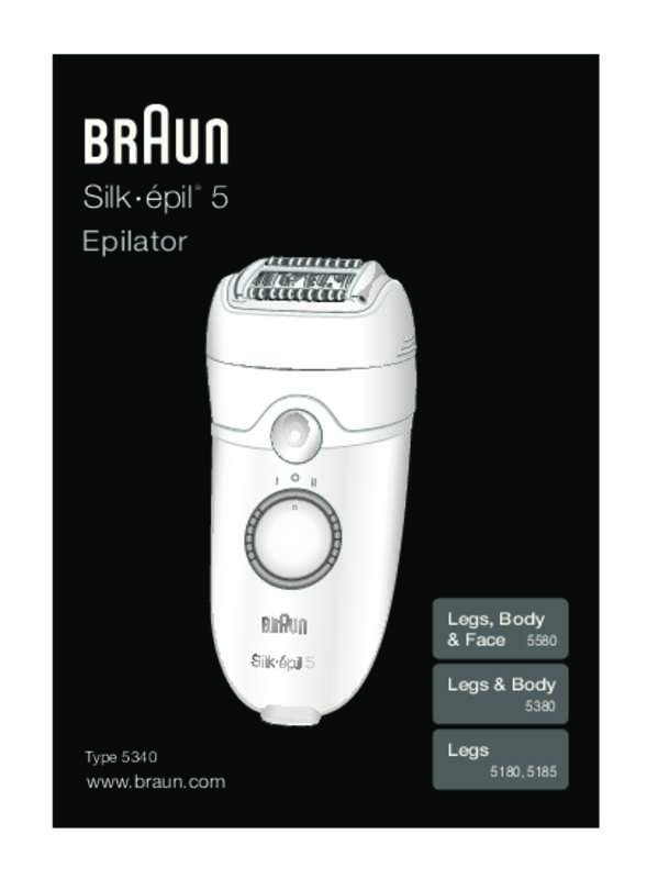 Guide utilisation BRAUN SILK EPIL 5580-N  de la marque BRAUN