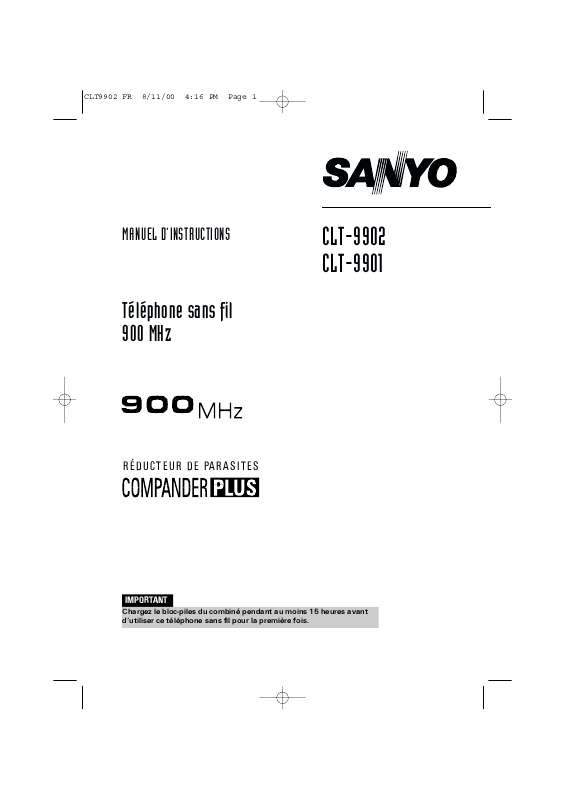 Guide utilisation SANYO CLT-9902  de la marque SANYO