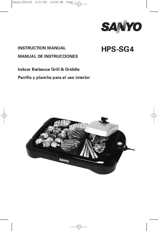 Guide utilisation SANYO HPS-SG4  de la marque SANYO