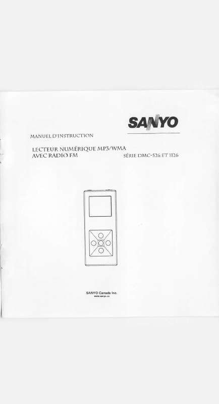 Guide utilisation SANYO DMC-1126  de la marque SANYO
