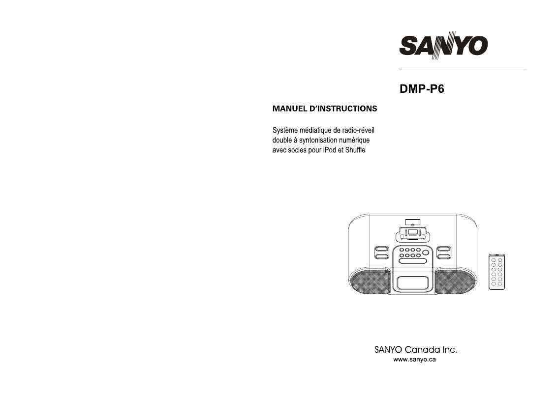 Guide utilisation SANYO DMP-P6  de la marque SANYO