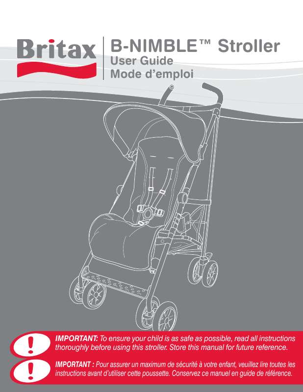 Guide utilisation BRITAX B-NIMBLE  de la marque BRITAX