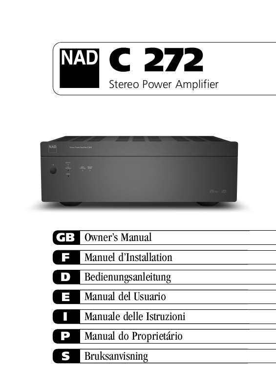 Guide utilisation NAD C272  de la marque NAD