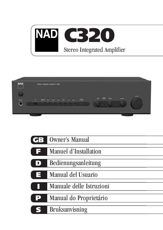 Guide utilisation NAD C320  de la marque NAD