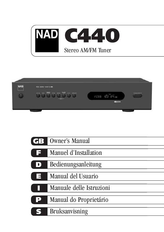 Guide utilisation NAD C440  de la marque NAD