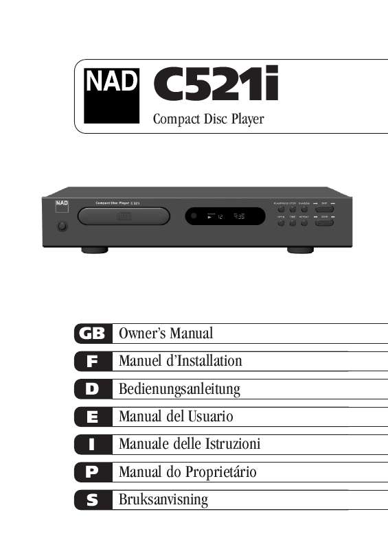 Guide utilisation NAD C521I  de la marque NAD
