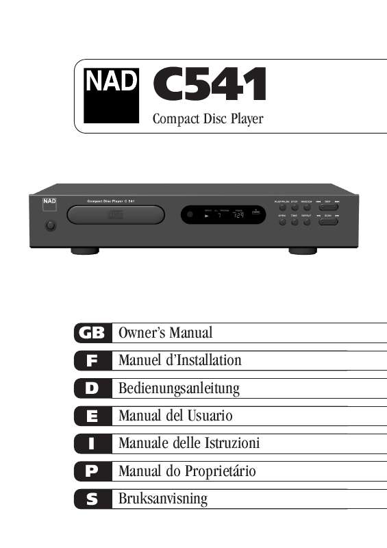 Guide utilisation NAD C541  de la marque NAD
