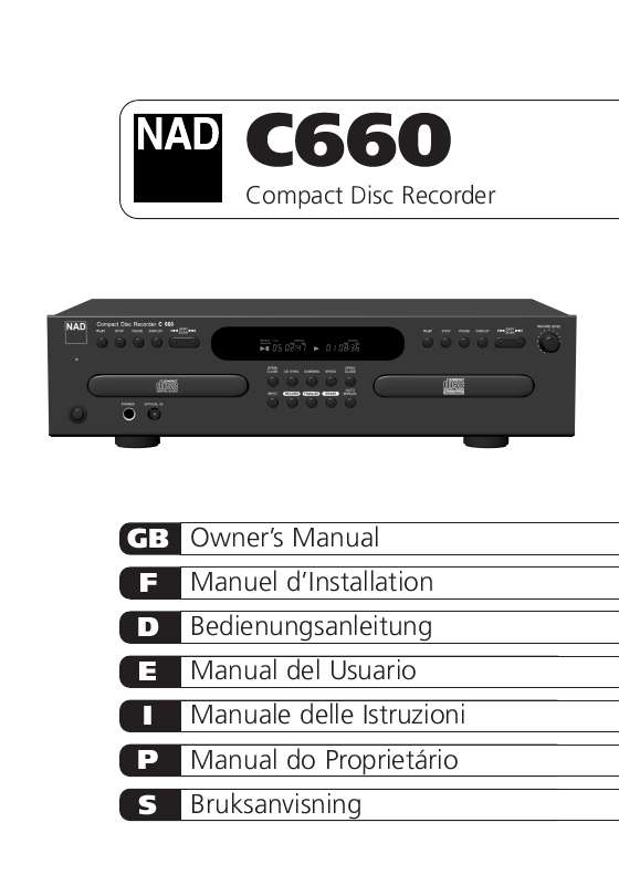 Guide utilisation NAD C660EN  de la marque NAD