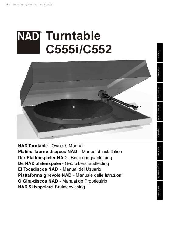 Guide utilisation NAD C555I  de la marque NAD