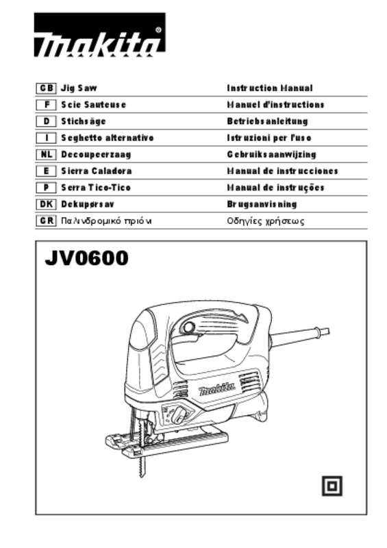 Guide utilisation MAKITA JV0600J  de la marque MAKITA