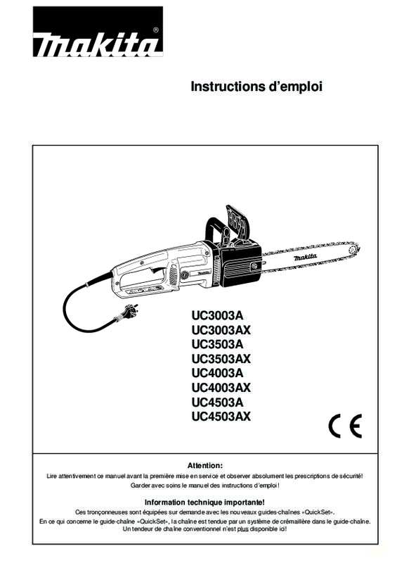 Guide utilisation  MAKITA UC4503A  de la marque MAKITA