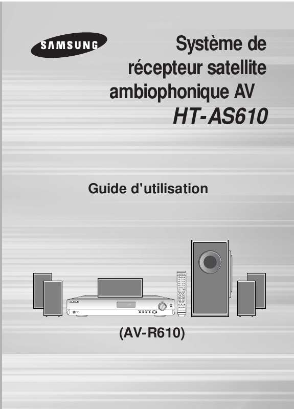 Guide utilisation  SAMSUNG HTAS610T-XAC  de la marque SAMSUNG