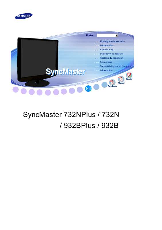 Guide utilisation SAMSUNG SYNCMASTER 932B PLUS  de la marque SAMSUNG