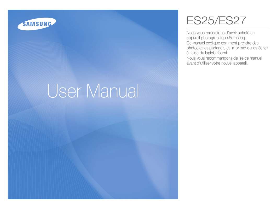 Guide utilisation  SAMSUNG ES25  de la marque SAMSUNG