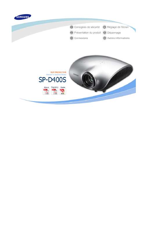 Guide utilisation SAMSUNG SP-D400  de la marque SAMSUNG