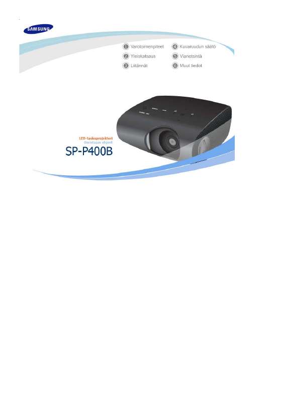 Guide utilisation SAMSUNG SP-P400B  de la marque SAMSUNG