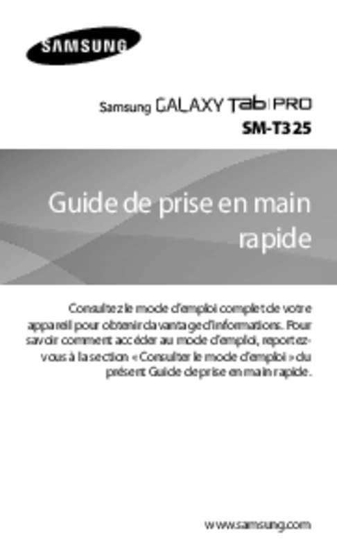 Guide utilisation  SAMSUNG SM-T325  de la marque SAMSUNG