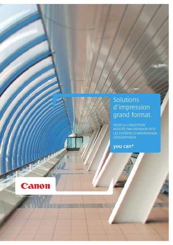 Guide utilisation  CANON CAD AND GIS  de la marque CANON