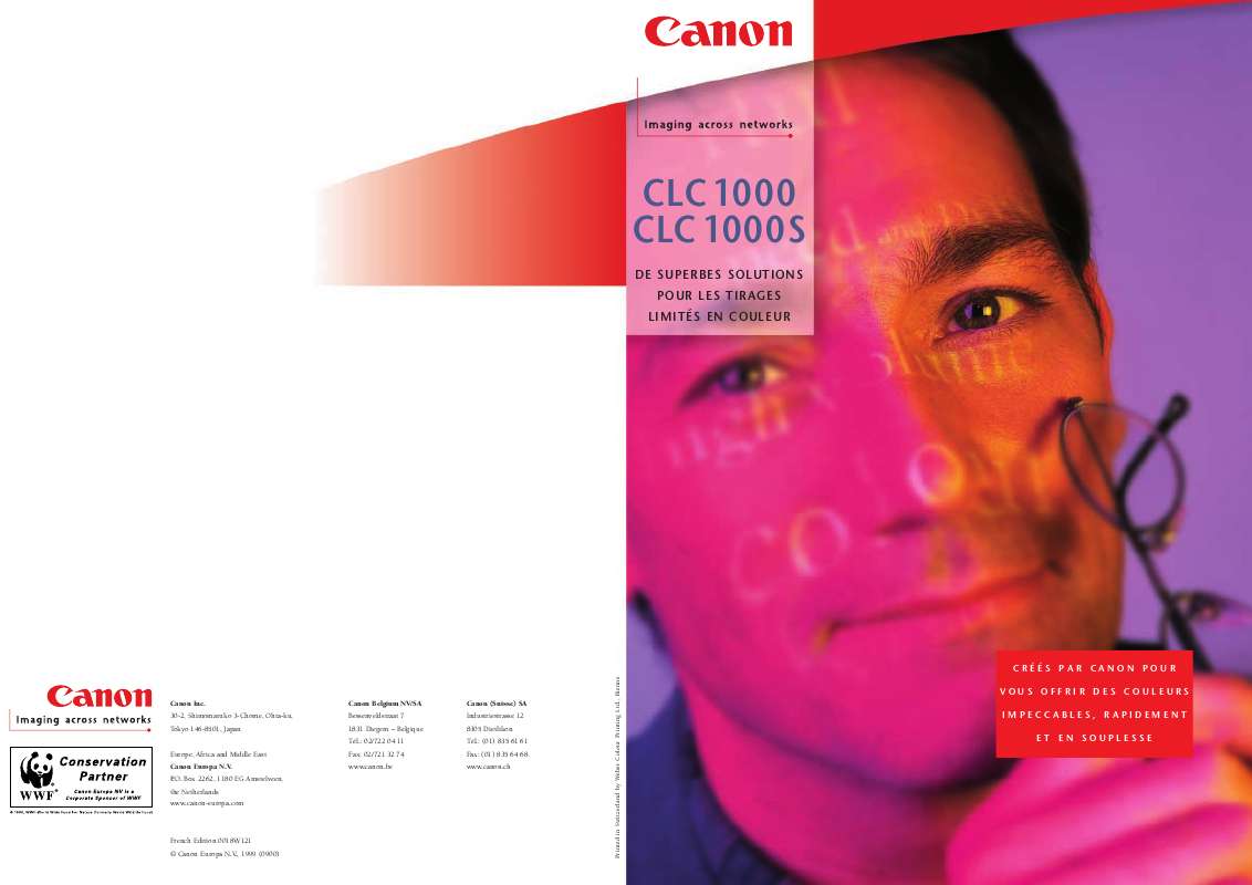 Guide utilisation CANON CLC 1000  de la marque CANON
