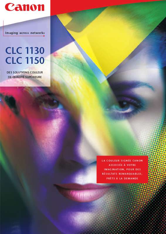 Guide utilisation CANON CLC 1130  de la marque CANON