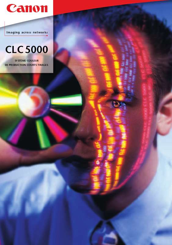 Guide utilisation CANON CLC 5000  de la marque CANON