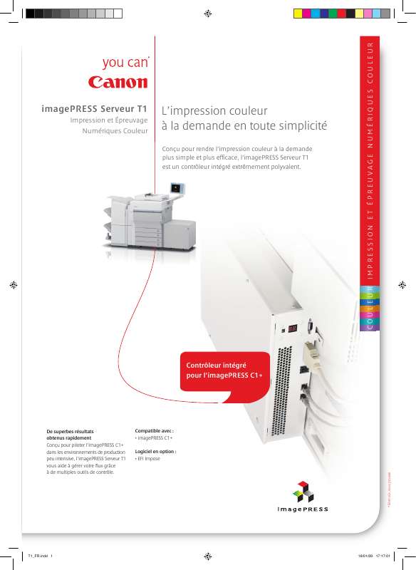 Guide utilisation  CANON T1  de la marque CANON
