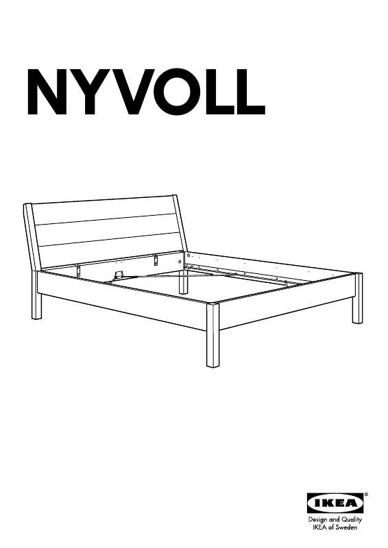 Guide utilisation  IKEA NYVOLL BETTGESTELL  de la marque IKEA