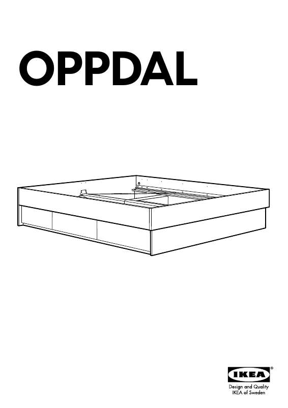Guide utilisation  IKEA OPPDAL BETTGESTELL  de la marque IKEA