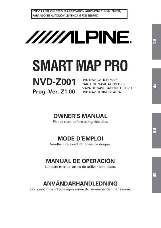 Guide utilisation ALPINE NVD-Z001-SPACE-DB-VER-SPACE-4-10-  de la marque ALPINE
