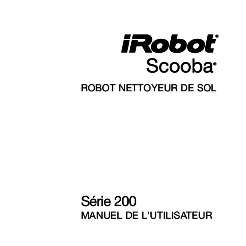 Guide utilisation IROBOT SCOOBA 200  de la marque IROBOT