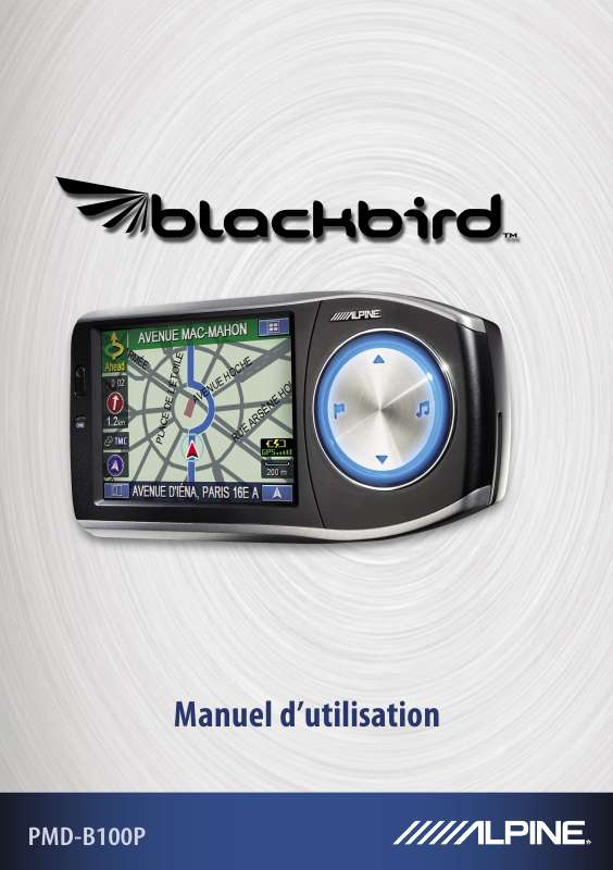 Guide utilisation ALPINE PMD-B100P-BLACKBIRD  de la marque ALPINE