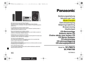 PANASONIC PMX 70 - Lydsystem