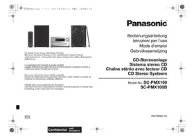 PANASONIC SC PMX100 - Audiosysteem
