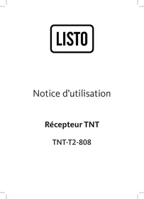 LISTO TNT-T2-808 - Récepteur satellite