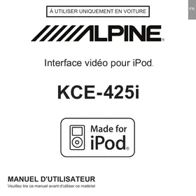 ALPINE KCE-425I - Autoradio