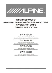 ALPINE SWR-1243D - Subwoofer