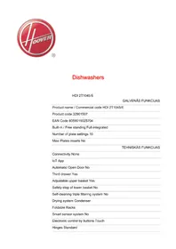 HDI 2T1045/E HOOVER