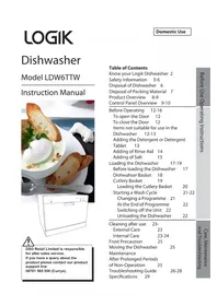 Logik LDW6TTW - Dishwasher