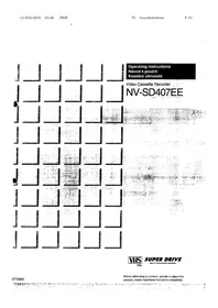 PANASONIC NV-SD407EE - VCR