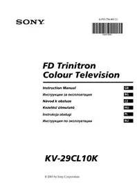 SONY KV-29CL10K - Televize