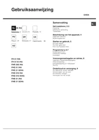 Нұсқаулық HOTPOINT DECO FHR 540 (AN)/HA Пешка
